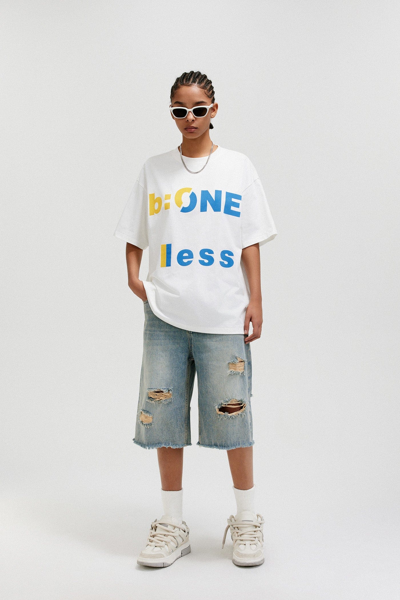 Ripped Denim Shorts - Primo Collection