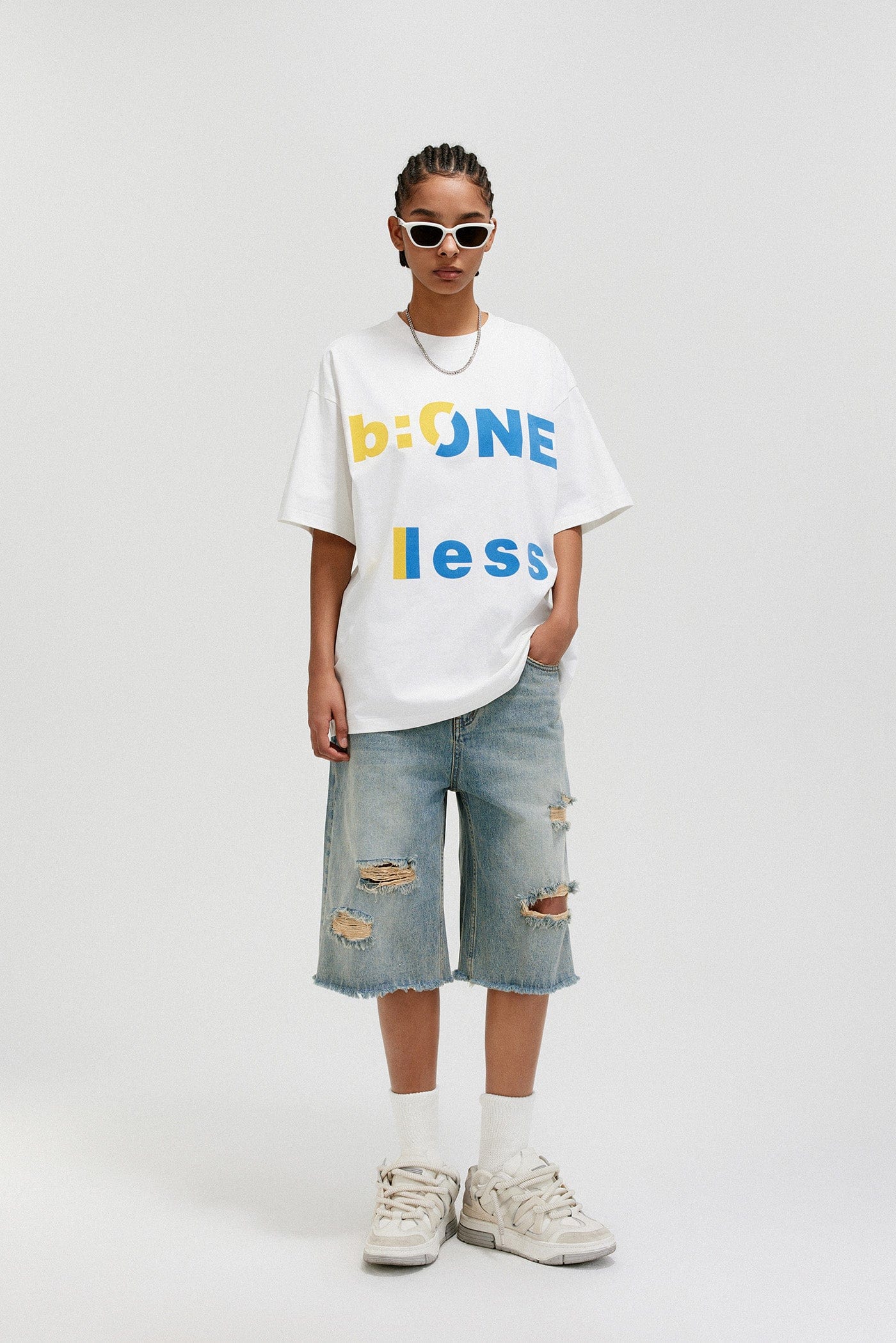 Ripped Denim Shorts - Primo Collection