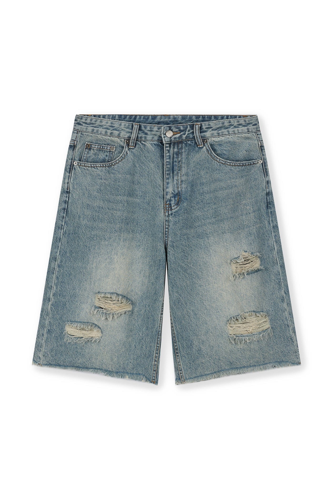 Ripped Denim Shorts - Primo Collection
