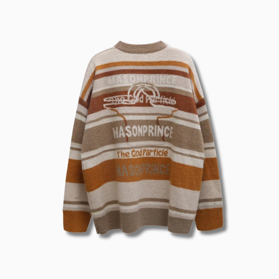 Mason Prince Multi Color Alpaca Knit Sweater - Primo Collection