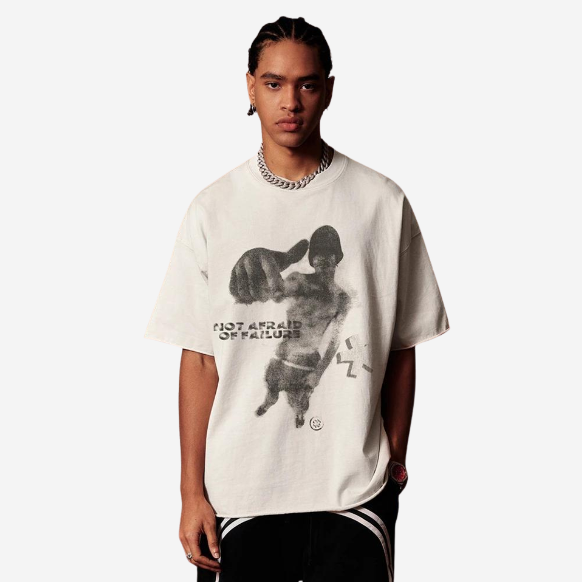 Shadow Graphic Print T-shirt - Primo Collection