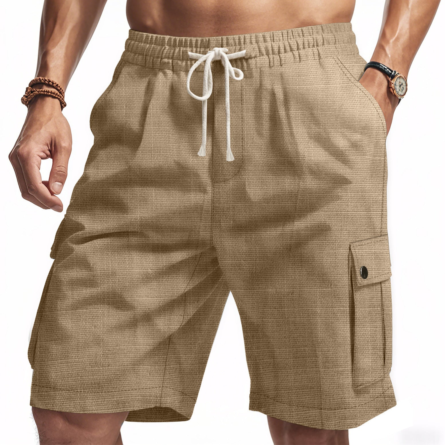 Amekaji Workwear Bamboo Linen Beach Casual Shorts - Primo Collection