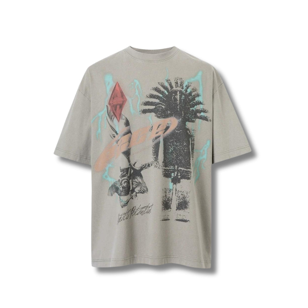 Tribal Graphic Print T-Shirt - Primo Collection