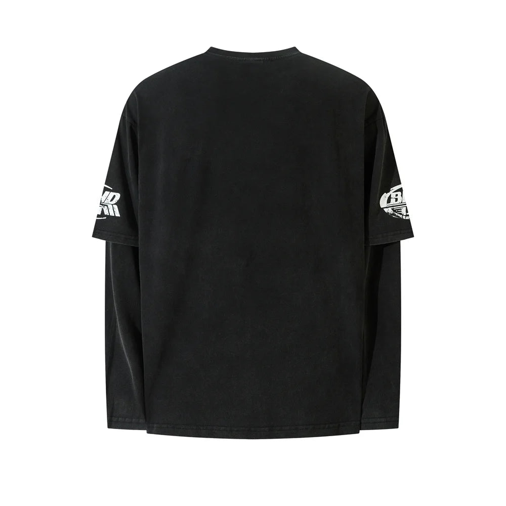 Rockstar Print Double-sided Printed T-shirt - Primo Collection