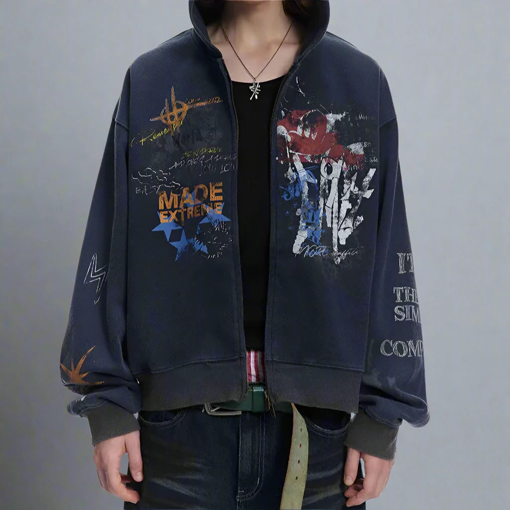 Primo Graphic Zip Hoodie - Primo Collection