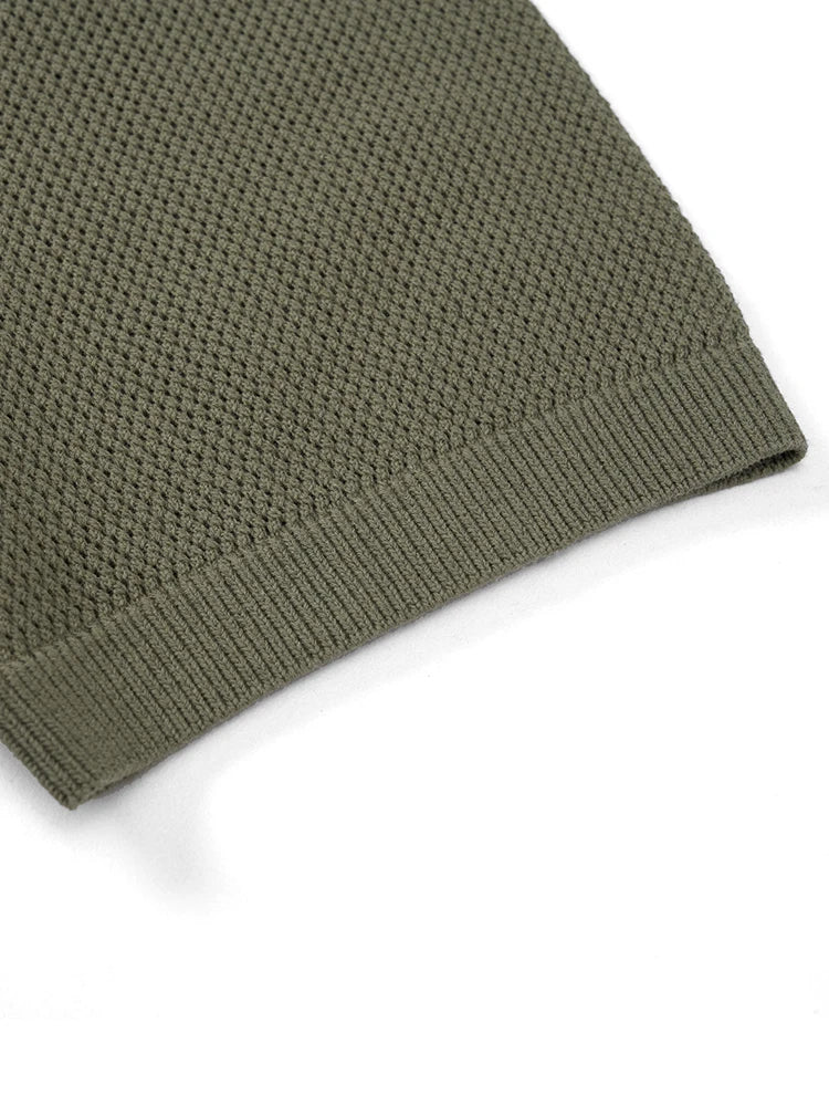 Waffle knit T-shirt - Primo Collection