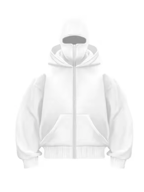 Balaclava Half-Zip Hoodie - Double Hood Fleece Sweatshirt - Primo Collection