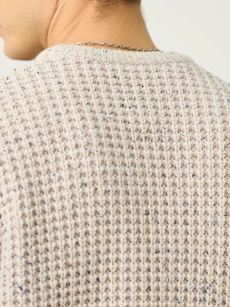 SIMWOOD High Standard 2024 Autumn Winter New Oversize 3 Gauge Wool Blend Sweater Men Plus Size Warm Knitwear Pullovers - Primo Collection