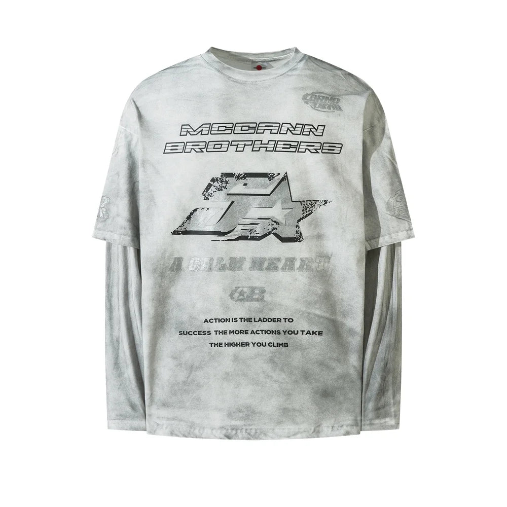 Rockstar Print Double-sided Printed T-shirt - Primo Collection