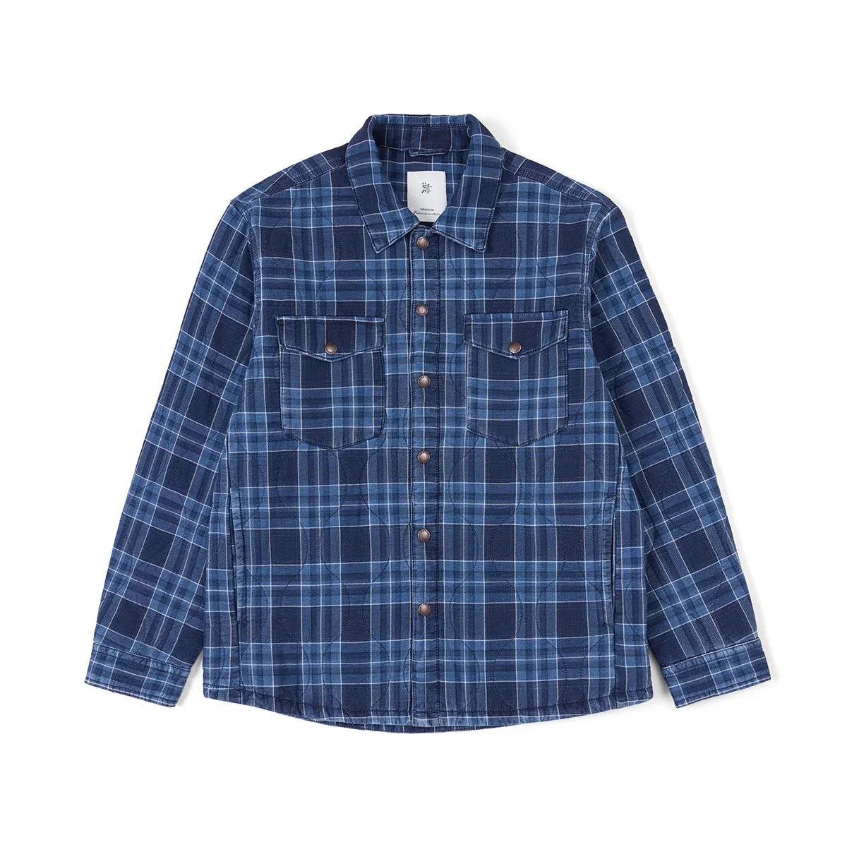 Indigo Blue Plaid Coat - Primo Collection