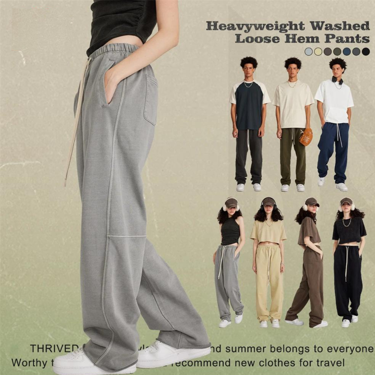 Terry Straight Leg Sweatpants - Primo Collection