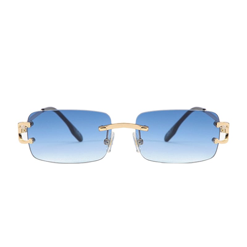 Blue Rectangle Sunglasses V2 - Primo Collection