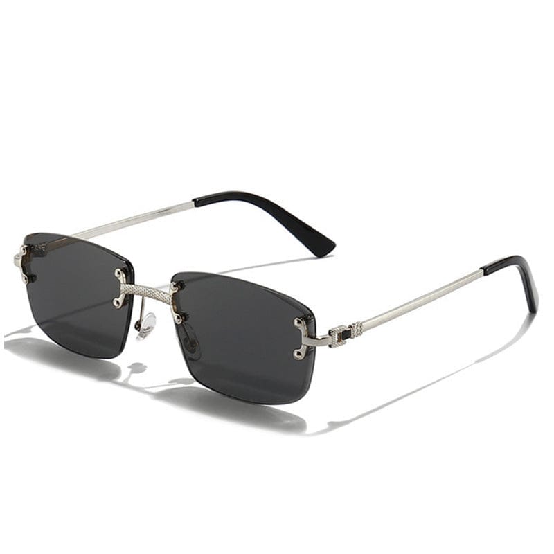 Black Rectangle Sunglasses - Primo Collection
