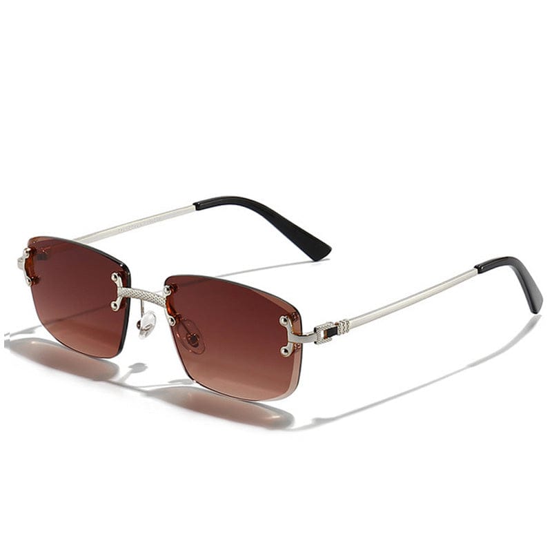 Brown Rectangle Sunglasses V2 - Primo Collection