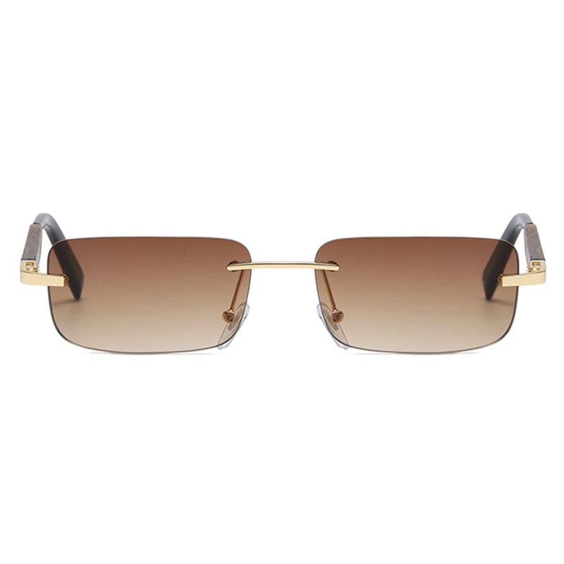Brown Rectangle Sunglasses - Primo Collection