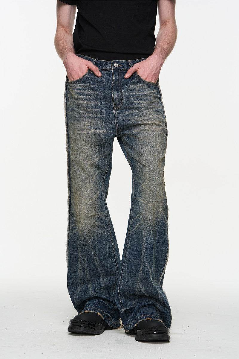 Blue Washed Heavy Whiskered Jeans *Done* - Primo Collection 