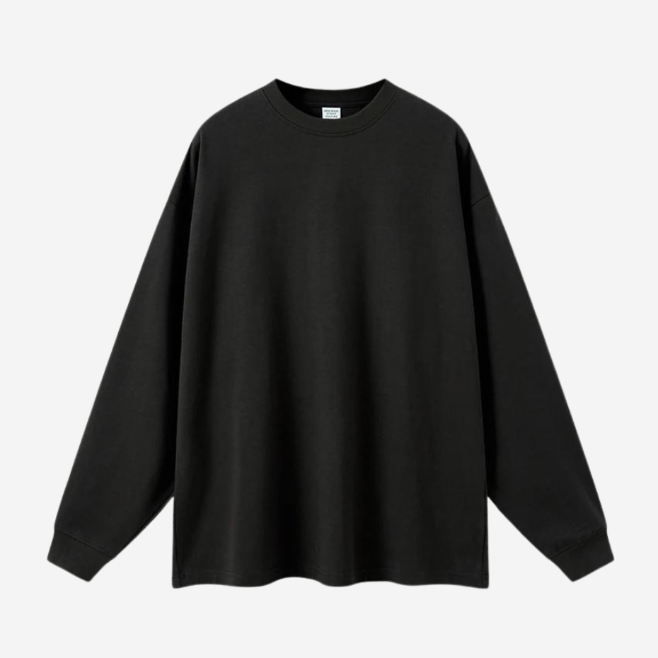 Heavywight Solid Basic Long sleeve T-shirt - Primo Collection 