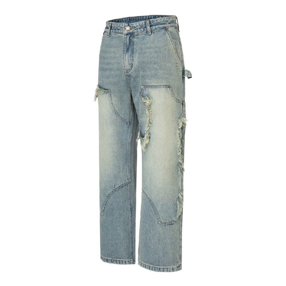 Distressed Straight Work Jeans *Done* - Primo Collection 