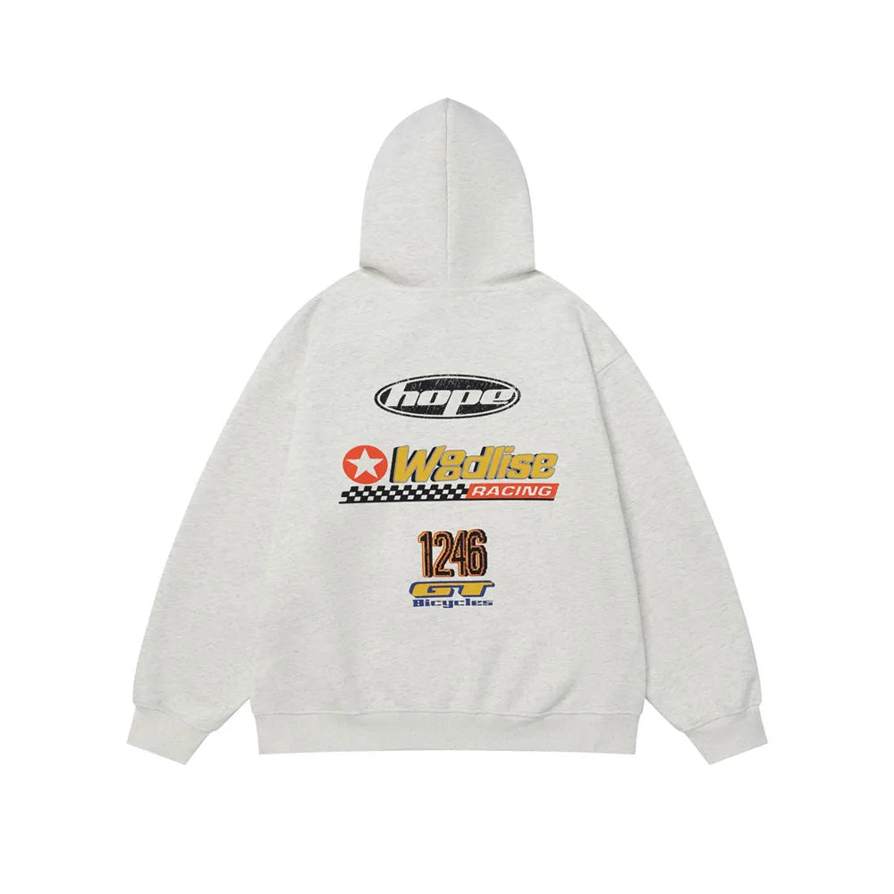 Racing Print Pullover Hoodie - Primo Collection 