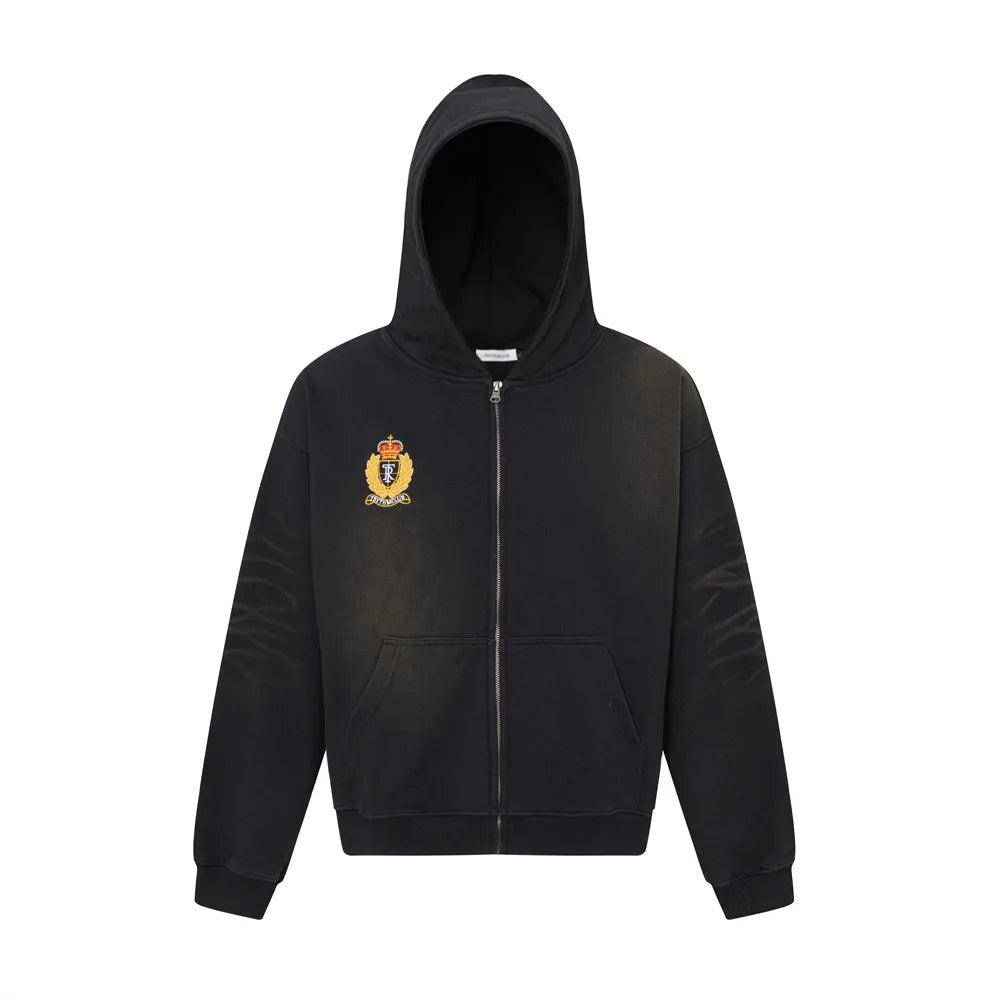 Embroidery badge Zip hoodie - Primo Collection 