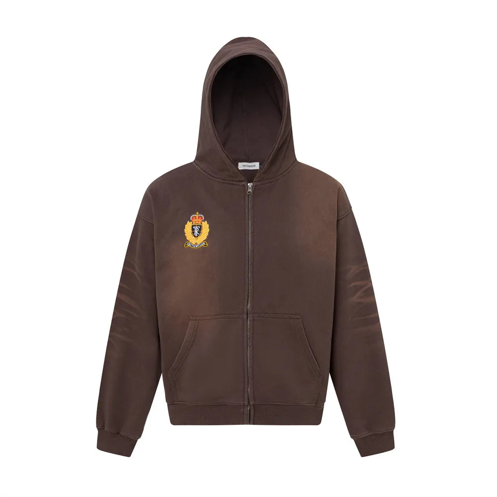 Embroidery badge Zip hoodie - Primo Collection 