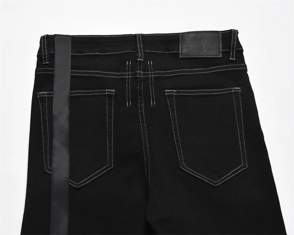 Primo Flared Jeans - Black - Primo Collection 