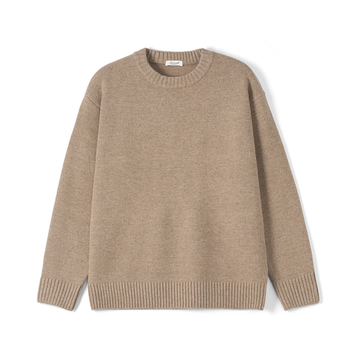 SIMWOOD 2024 Autumn Winter New【Short Length】Oversize 5 Gauge Wool Blend Sweater Men Warm Knitwear Plus Size Pullovers - Primo Collection 