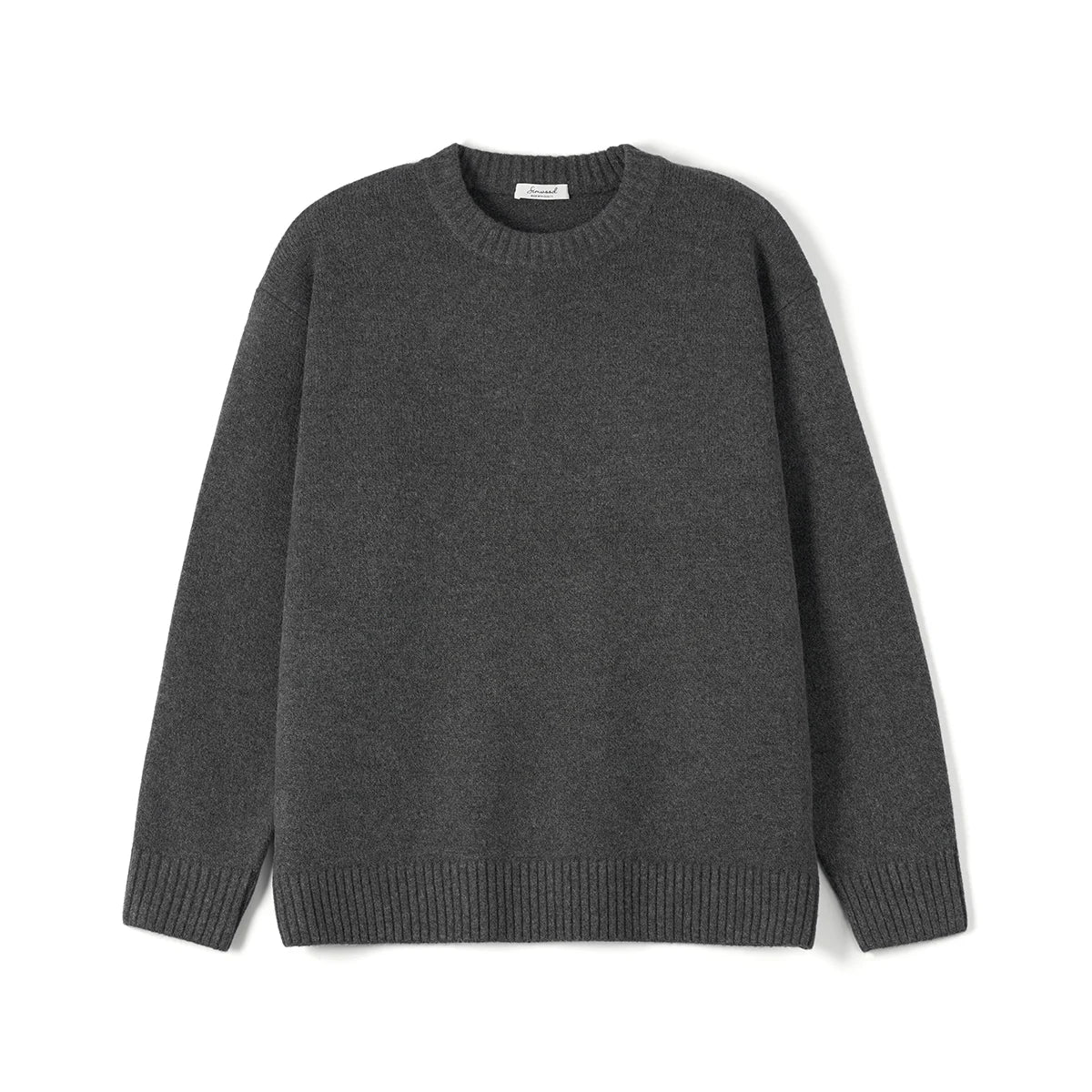 SIMWOOD 2024 Autumn Winter New【Short Length】Oversize 5 Gauge Wool Blend Sweater Men Warm Knitwear Plus Size Pullovers - Primo Collection 