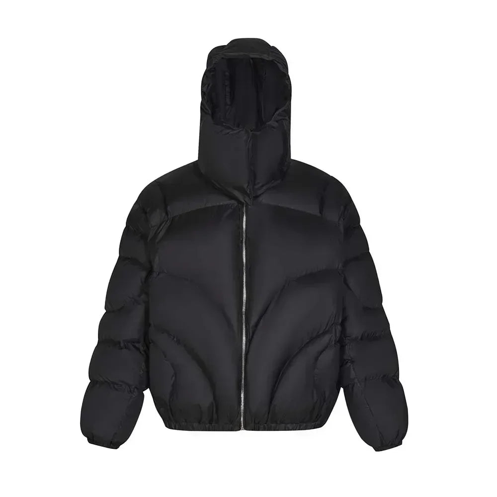 MADE EXTREME Ninja Masked Puffer Jacket Hip Hop Designer Winter Jacket Men Cotton Coat Men Winter LM06 - Primo Collection 