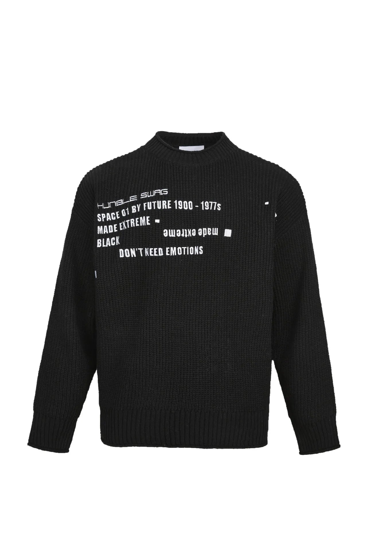 MADE EXTREME Letter-embroidered Knitted Sweater Pullover Men Winter Long Sleeve for Men - Primo Collection 