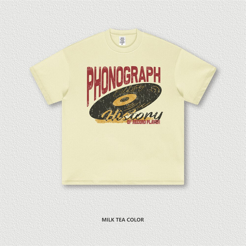 Phonograph Graphic T-Shirt - Primo Collection 