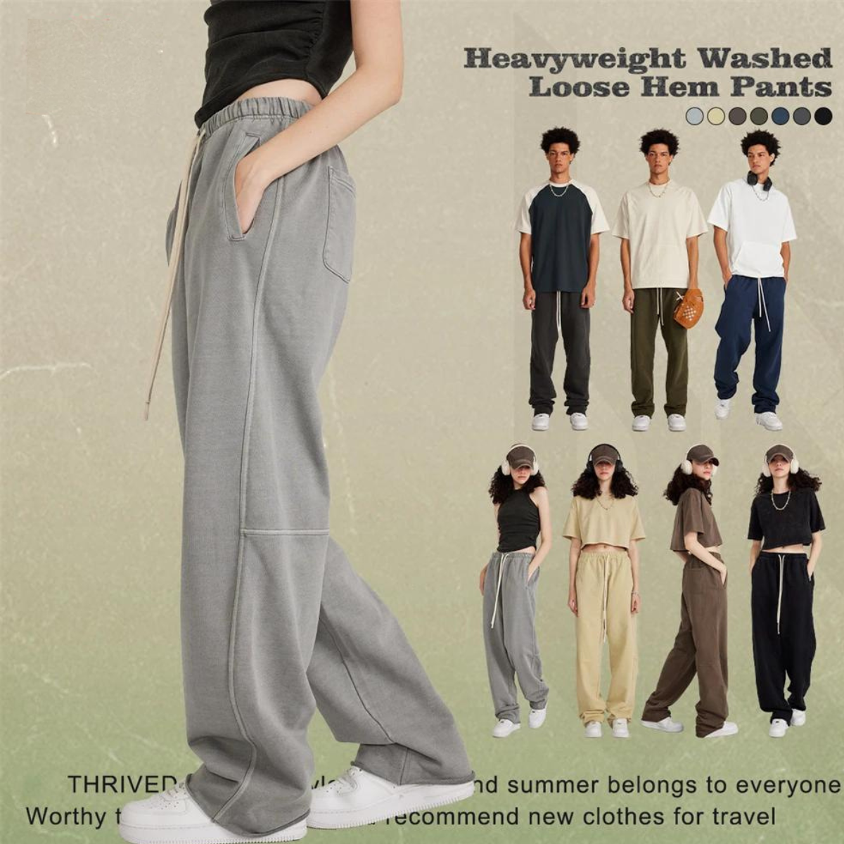 Terry Straight Leg Sweatpants - Primo Collection 