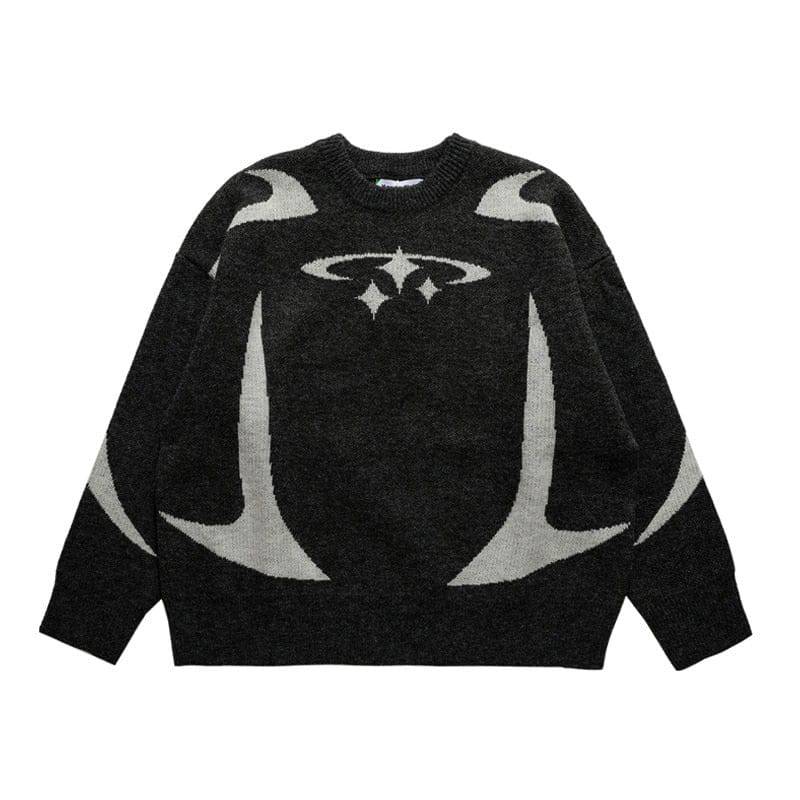 Y2K Graphic Stars  Sweater - Primo Collection 