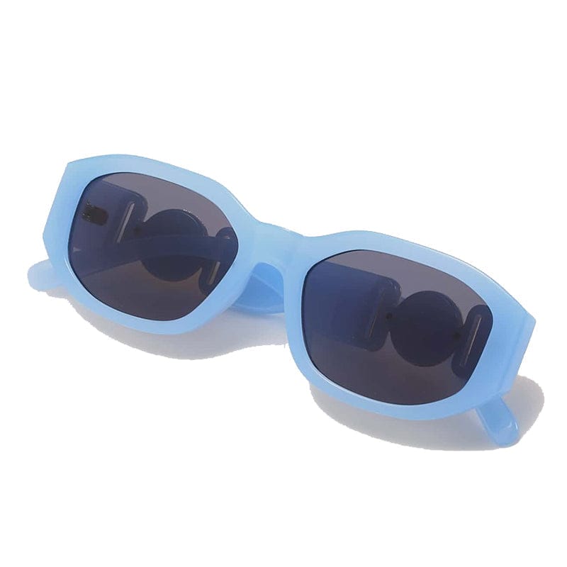 Blue and gold retro sunglasses - Primo Collection 