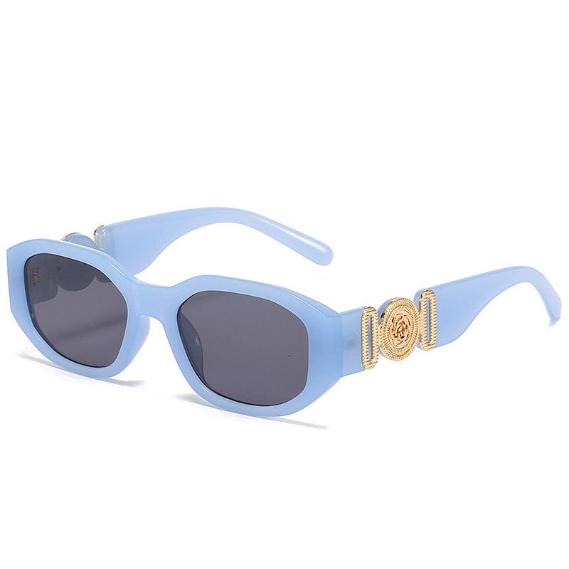 Blue and gold retro sunglasses - Primo Collection 
