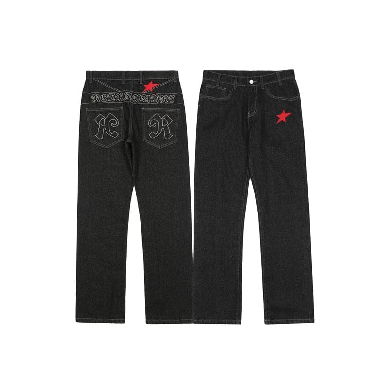 Chrome Hearts LEVI'S Denim Washed Black Jeans (34)