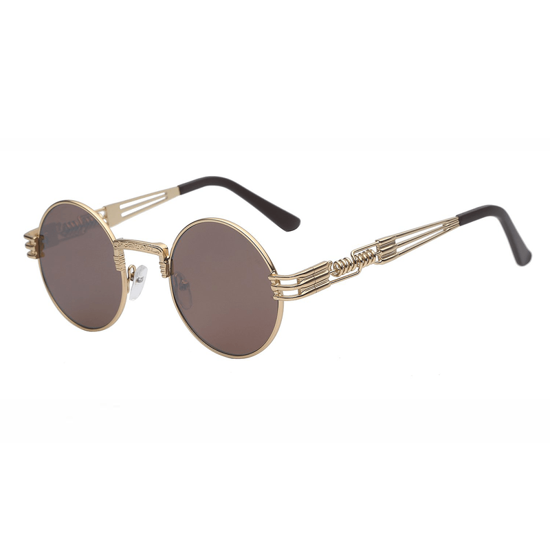 Blade Brown Oval Sunglasses - Primo Collection 