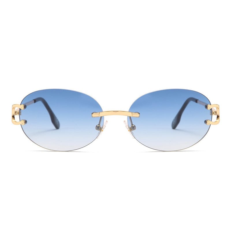 Blue oval sunglasses - Primo Collection 